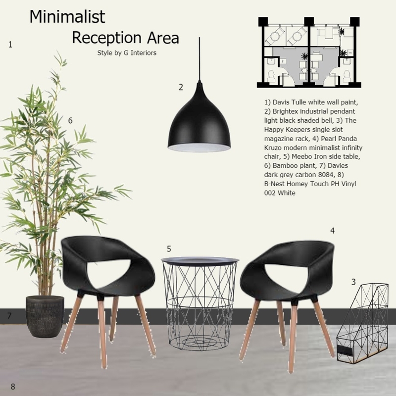 Minimalist Reception Area Mood Board by Gia123 on Style Sourcebook