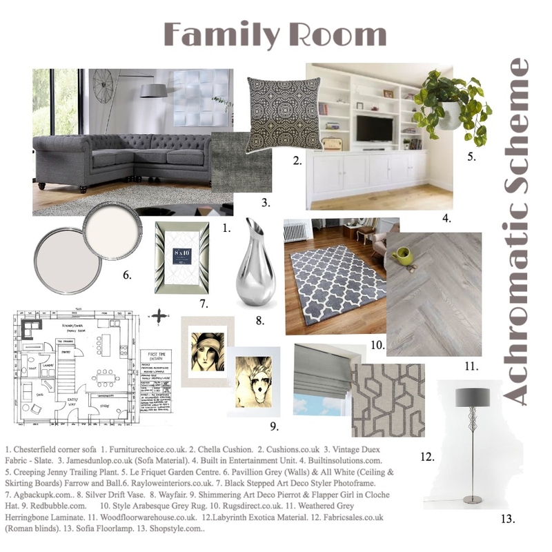 Family Room Mood Board by JayresDesign on Style Sourcebook