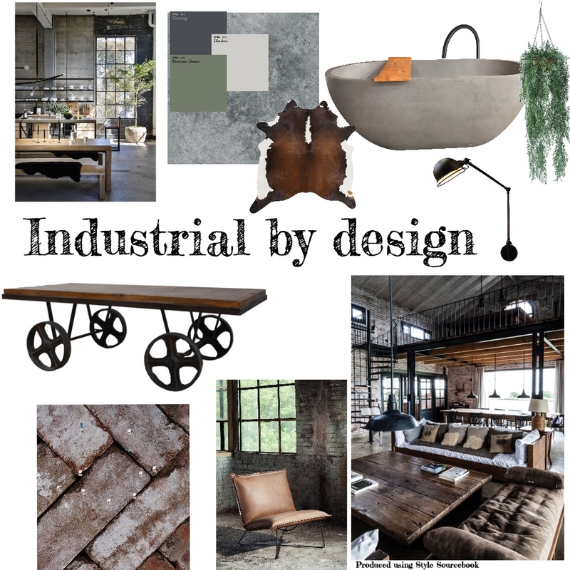 INDUSTRIAL BY DESIGN Mood Board by Renee Watson on Style Sourcebook