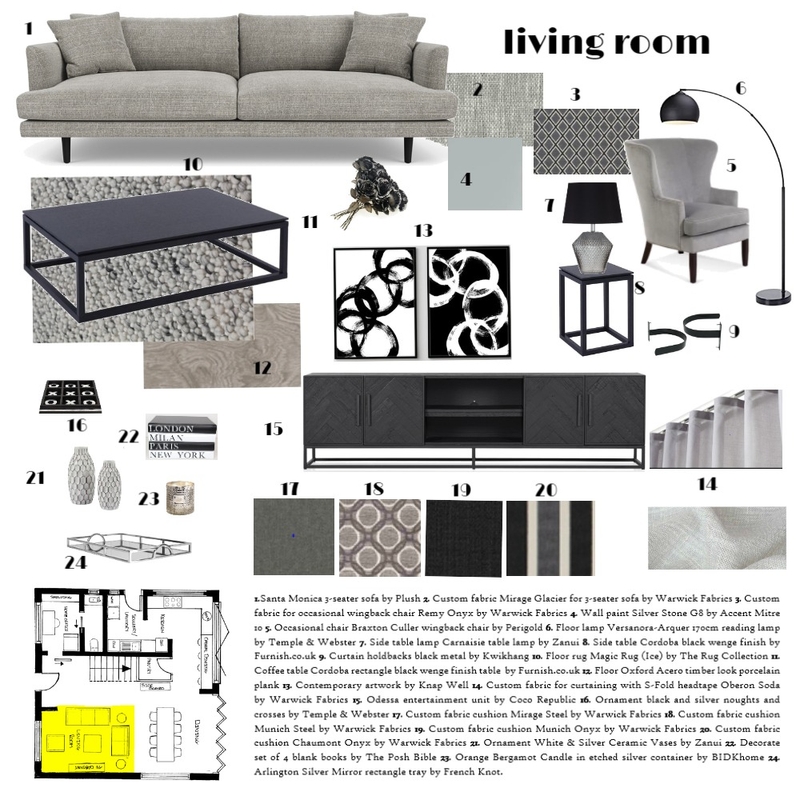 ACHROMATIC SCHEME Mood Board by kathleen.jenkinson on Style Sourcebook