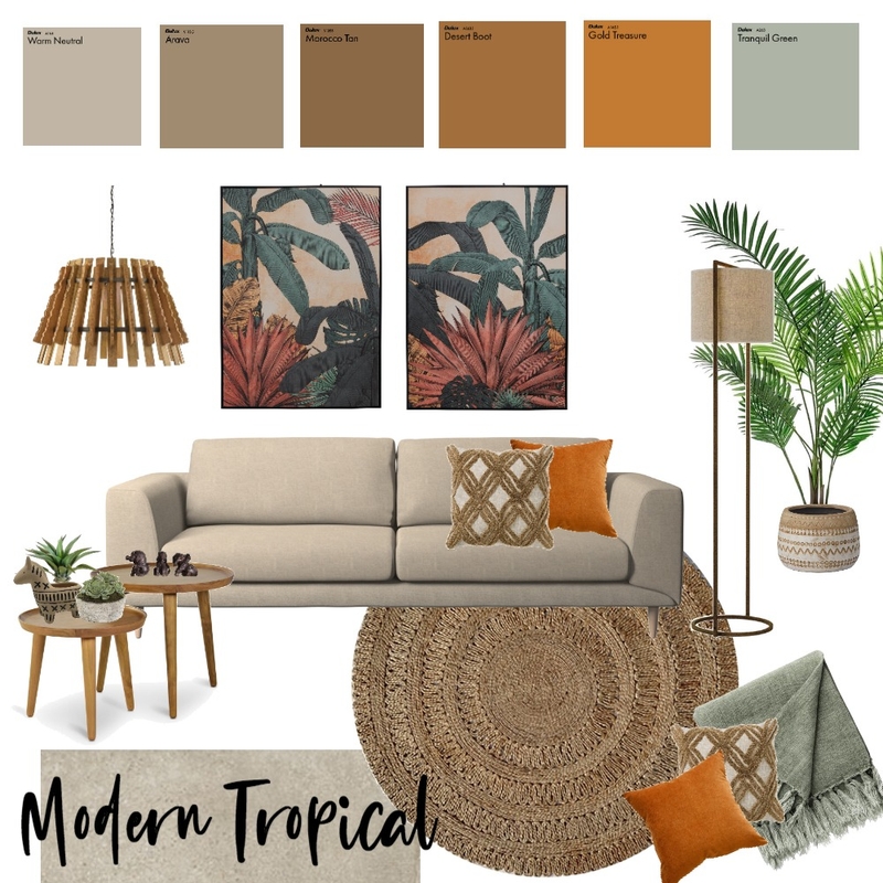 Modern Tropical Opt 2 Mood Board by sjchan on Style Sourcebook