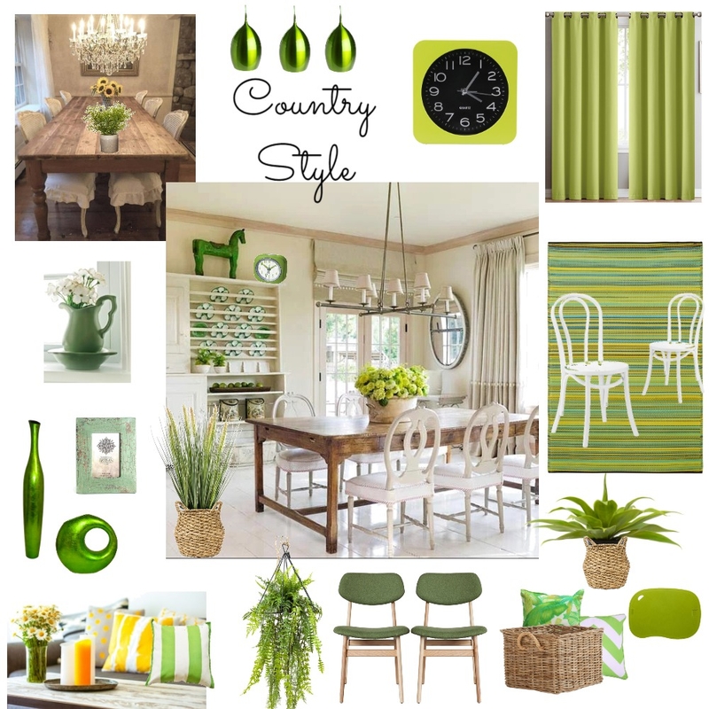 Country style with green theme Mood Board by Giang Nguyen on Style Sourcebook