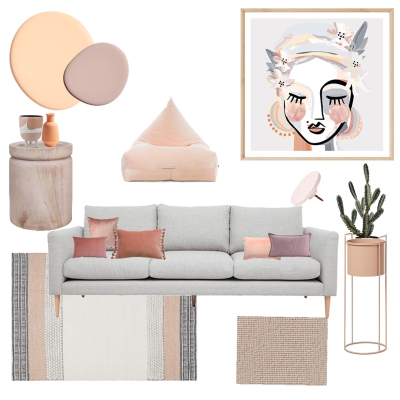 Pink and peach Mood Board by 81onthehill on Style Sourcebook