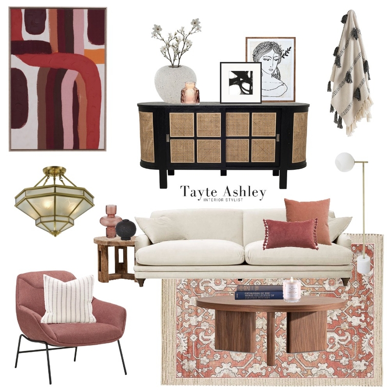 Peach and Pink Mood Board by Tayte Ashley on Style Sourcebook