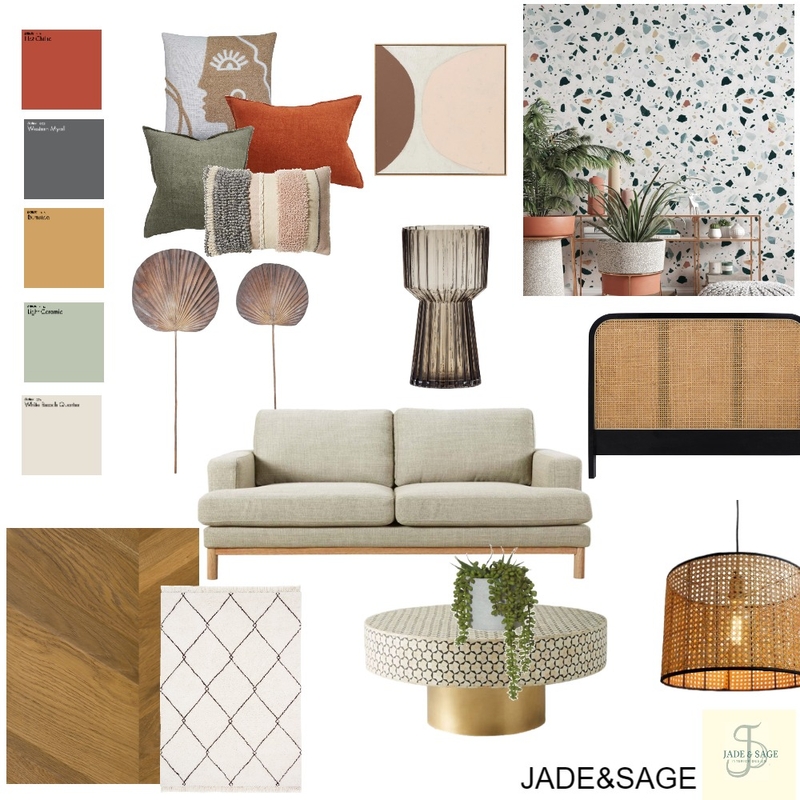 Boho Mood Board by JADE & SAGE on Style Sourcebook