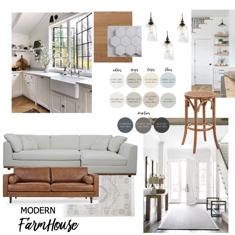 Modern Farmhouse Mood Board by kirbyabley on Style Sourcebook