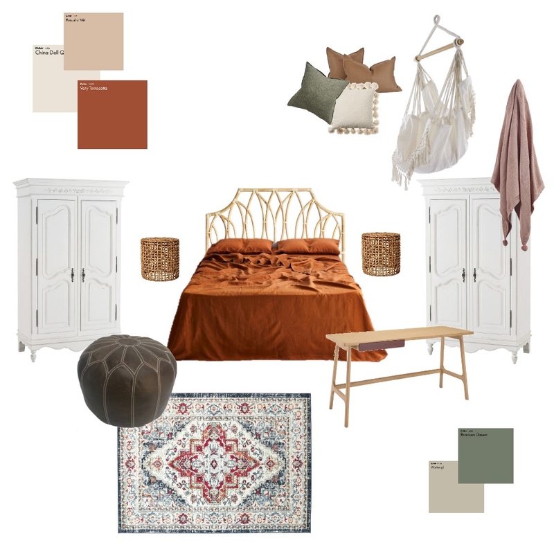 boho master bedroom Mood Board by indigo collier on Style Sourcebook