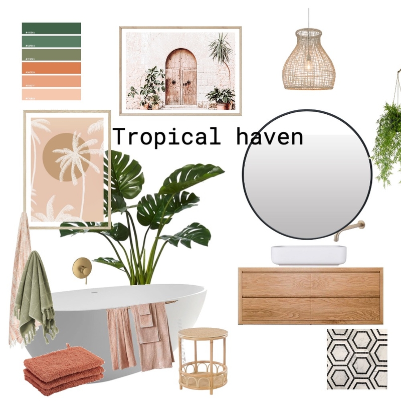 Tropical Bathroom 2 Mood Board by brookegould on Style Sourcebook
