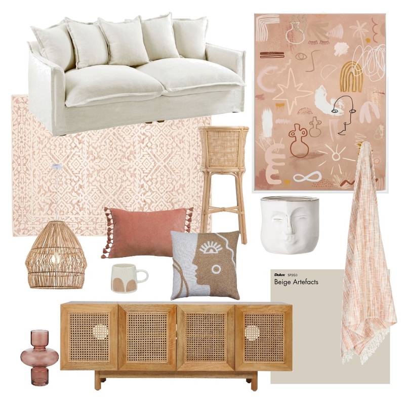 Peach & Pink Mood Board by thesparkkinteriors on Style Sourcebook