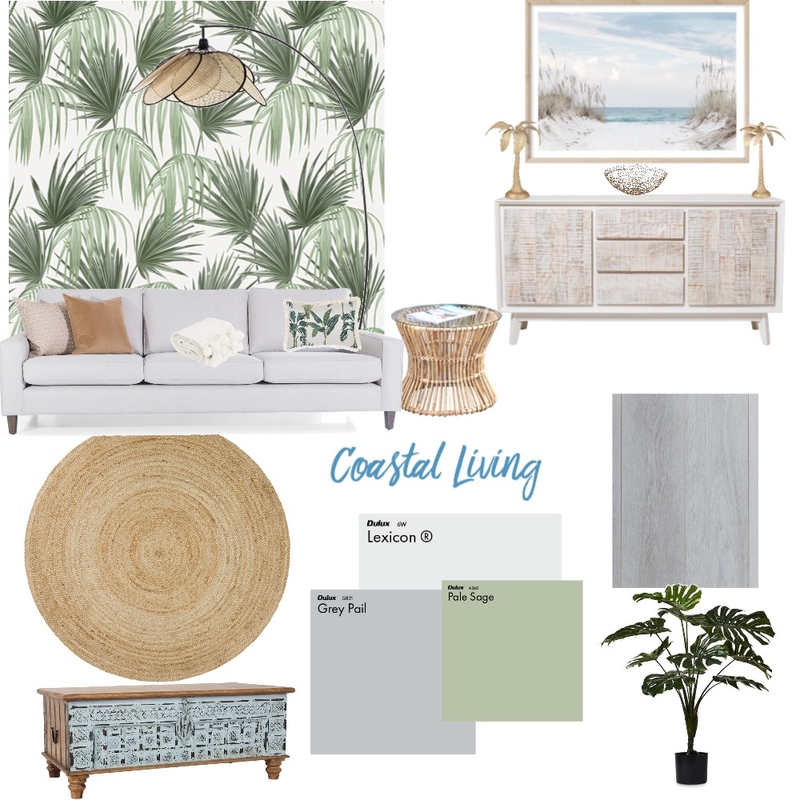 Coastal Living Mood Board by Airlie Dayz Interiors + Design on Style Sourcebook