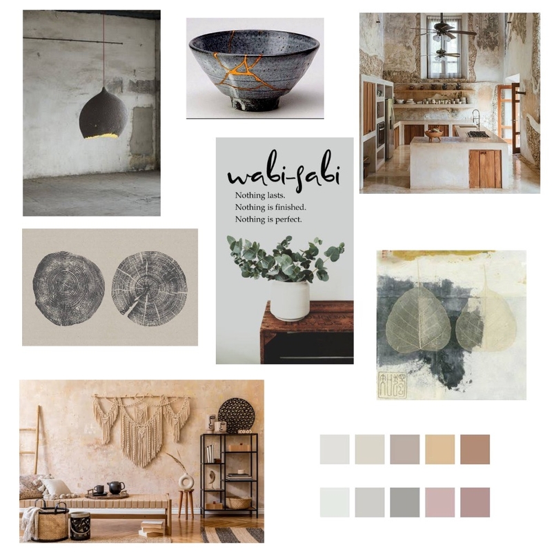 Wabi Sabi Mood Board by MT on Style Sourcebook