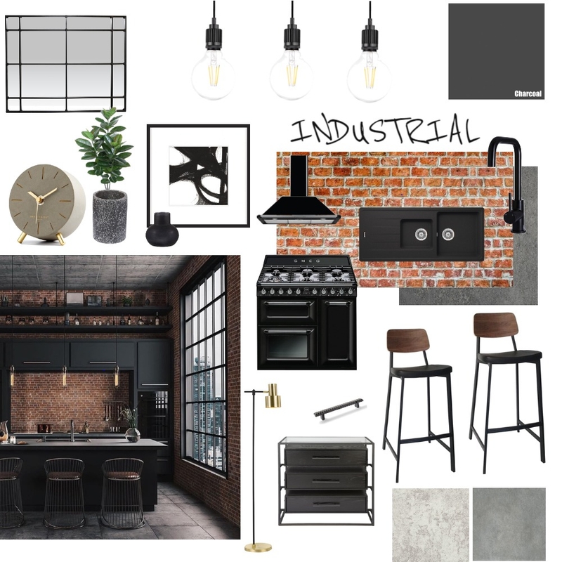 Industrial kitchen Mood Board by jazmynoxley on Style Sourcebook