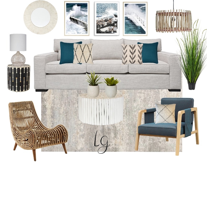 Modern Coastal Mood Board by Laura G on Style Sourcebook