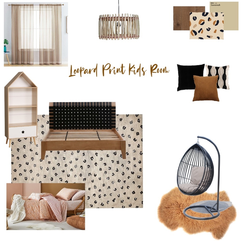 Kids room Leopard print Mood Board by Farahtauseef on Style Sourcebook