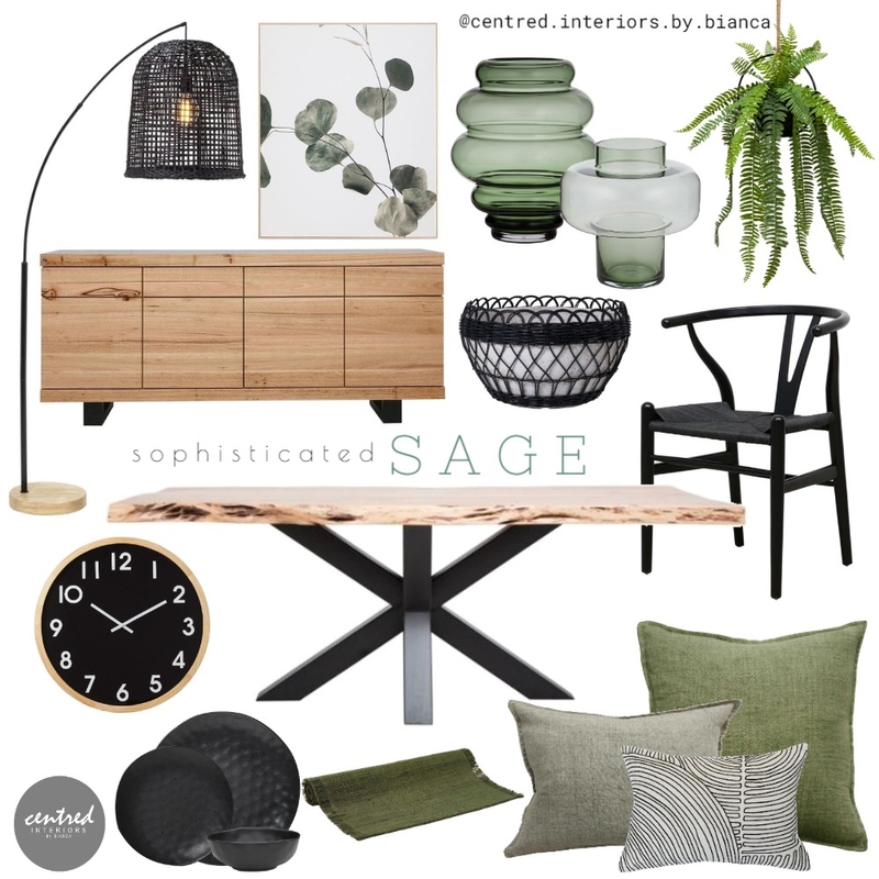 SOPHISTICATED SAGE - DINING Mood Board by Centred Interiors on Style Sourcebook