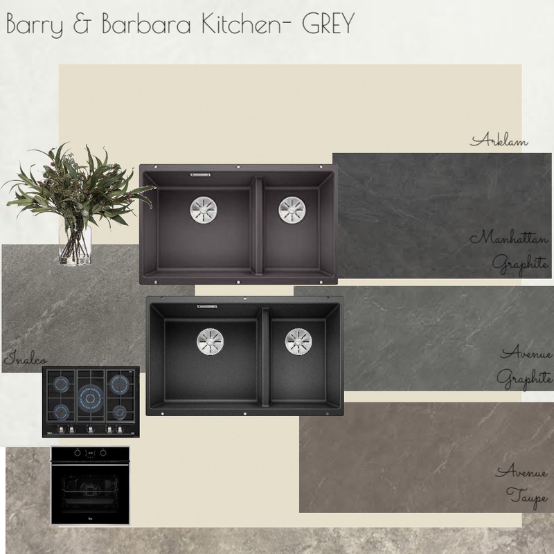 Barry&Barbara Kitchen- GREY Mood Board by mamen on Style Sourcebook