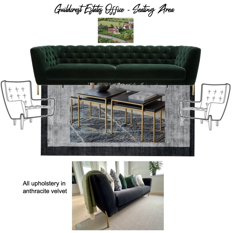 Guildcrest Estates - office seating area Mood Board by H | F Interiors on Style Sourcebook