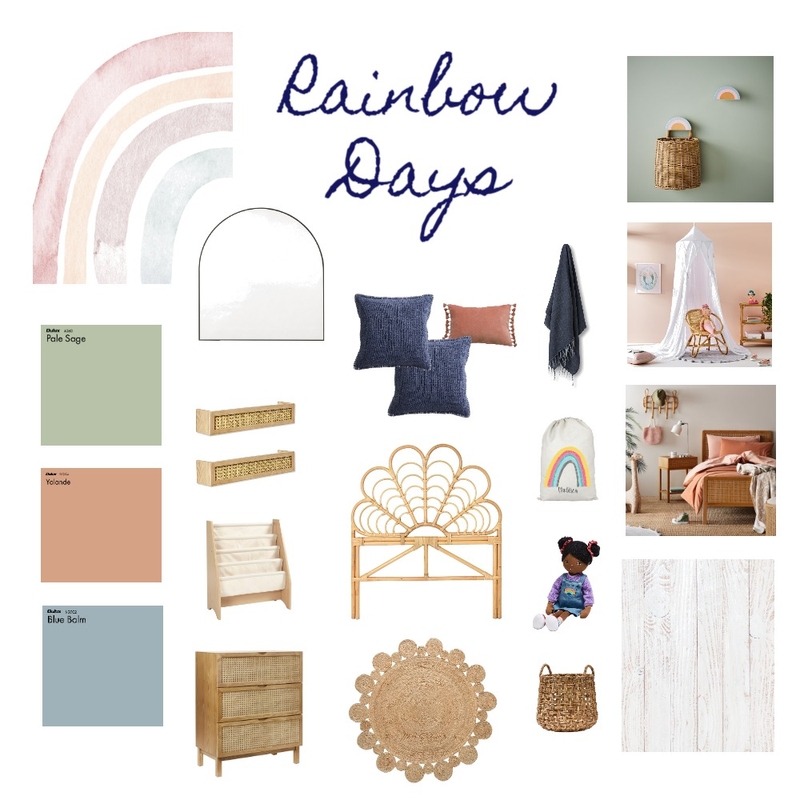 Rainbow Days Mood Board by Brooklyn Interior Design on Style Sourcebook