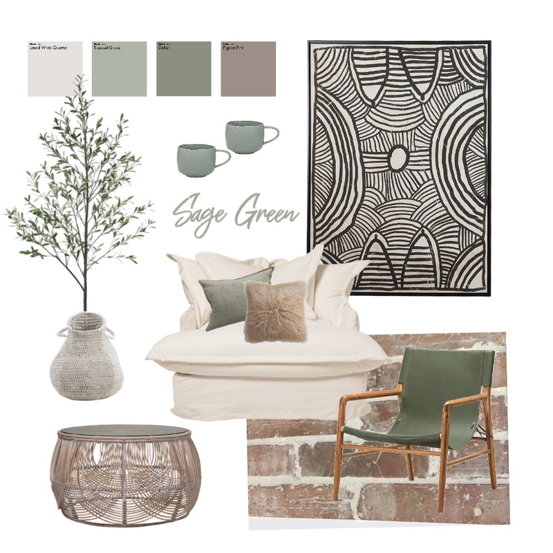 Sage Green - Sitting/Lounge Mood Board by Bay House Projects on Style Sourcebook