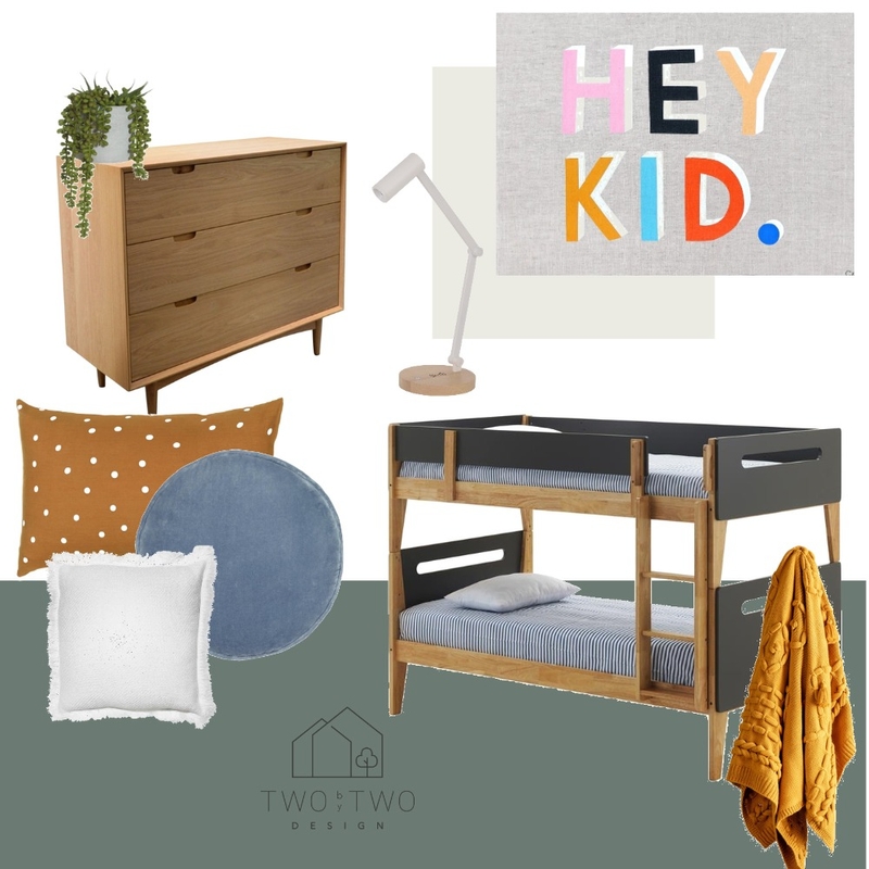 Boys Bedroom Mood Board by Two By Two Design on Style Sourcebook