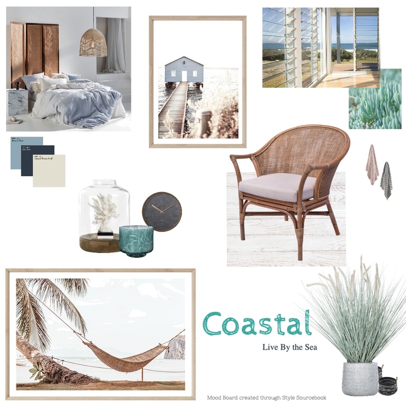 Coastal Mood Board - Assignment 3 - Part A Mood Board by Spaces To Liv on Style Sourcebook