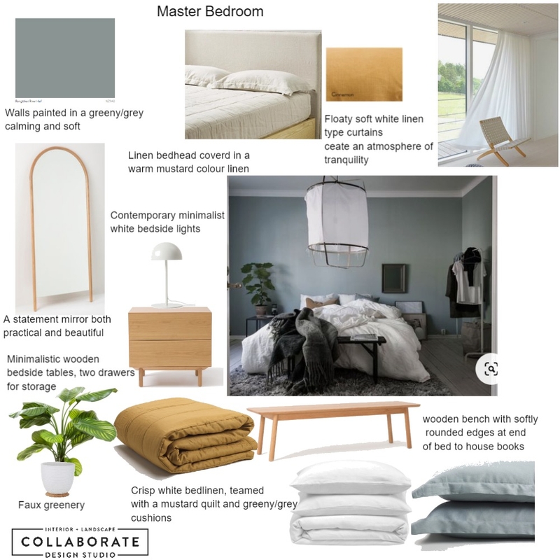 Master Bedroom Ledbury Road Mood Board by Jennysaggers on Style Sourcebook