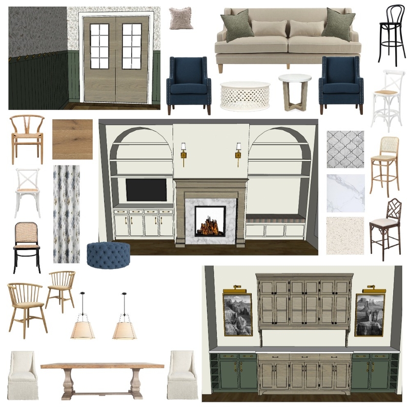 Steph + Corey Hildebrand Mood Board by rooms by robyn on Style Sourcebook