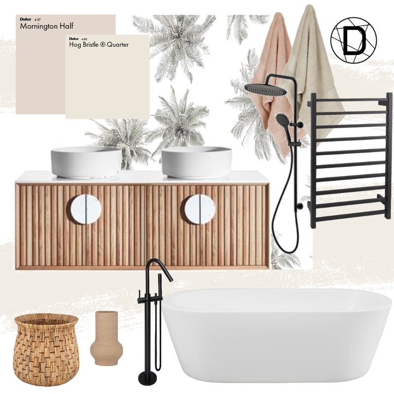 Strawberry & Cream Bathroom Mood Board by Designingly Co on Style Sourcebook