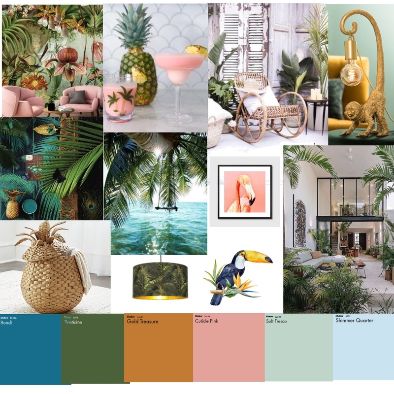 Tropical Mood Board by Keshiaadele on Style Sourcebook