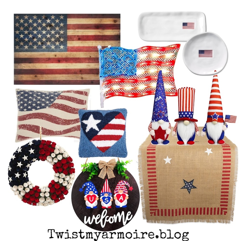 Red, White & Blue Mood Board by Twist My Armoire on Style Sourcebook