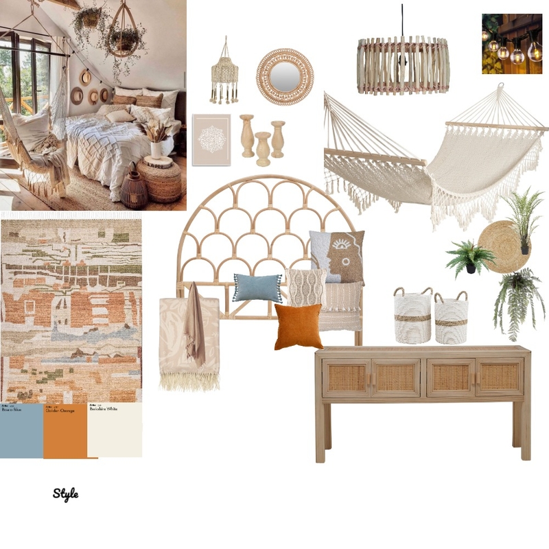 Boho Bedroom Mood Board by traceycmd on Style Sourcebook