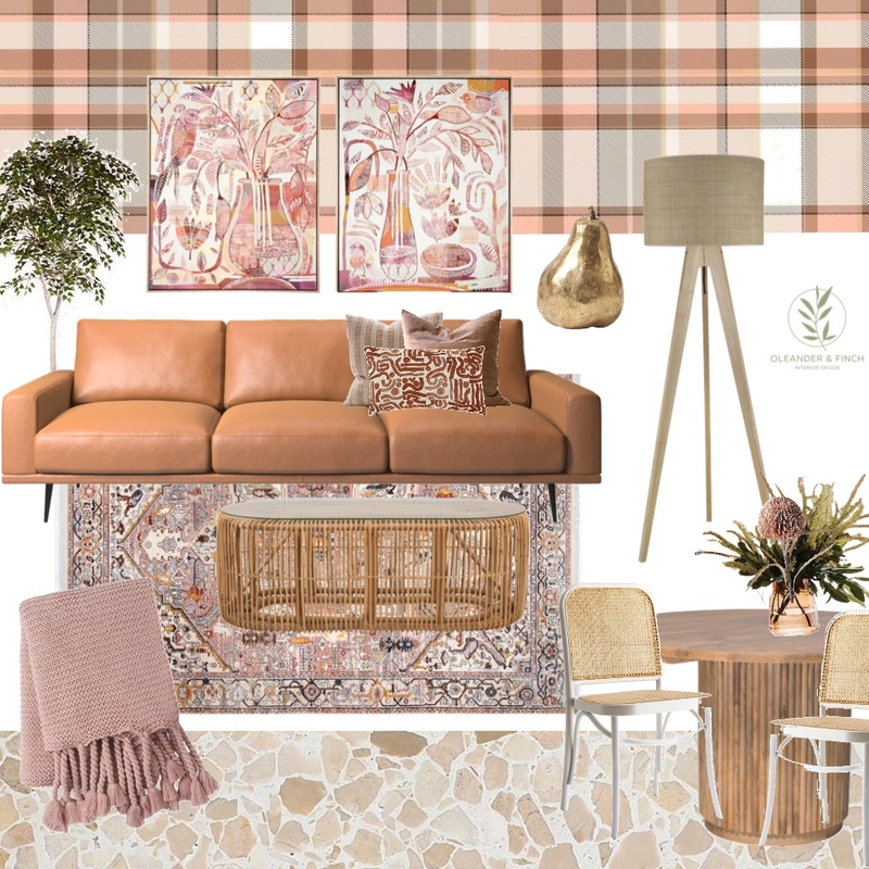 Peach and pink Mood Board by Oleander & Finch Interiors on Style Sourcebook