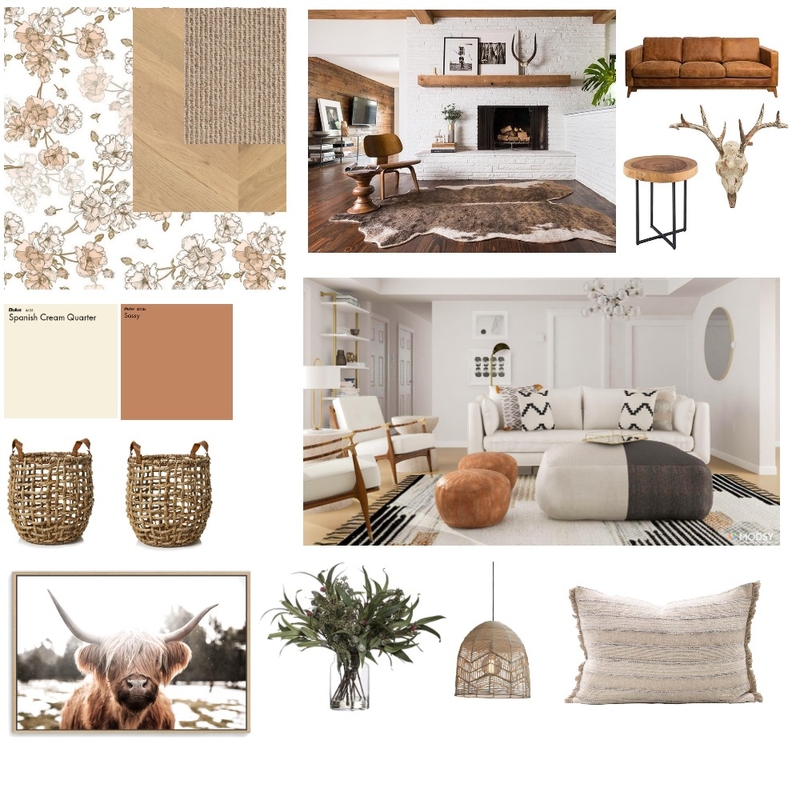 Rustic Living Room Mood Board Mood Board by Thandekanyamazana on Style Sourcebook