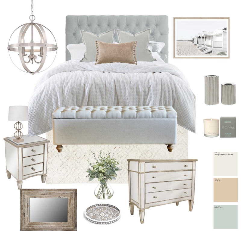 Coastal Master Bedroom Mood Board by Interior Revamps on Style Sourcebook