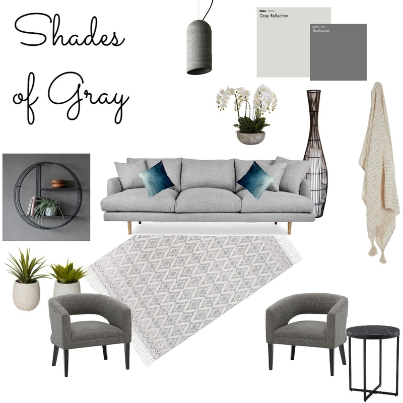 Shades of Gray Mood Board by SydneyFranke on Style Sourcebook