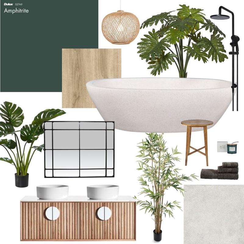 Tropical Bathroom Mood Board by HLSDesign on Style Sourcebook