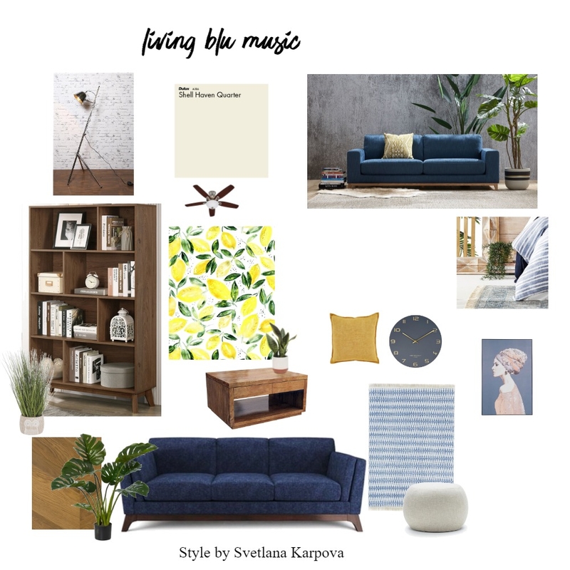 living blu musik Mood Board by svetlana karpova on Style Sourcebook