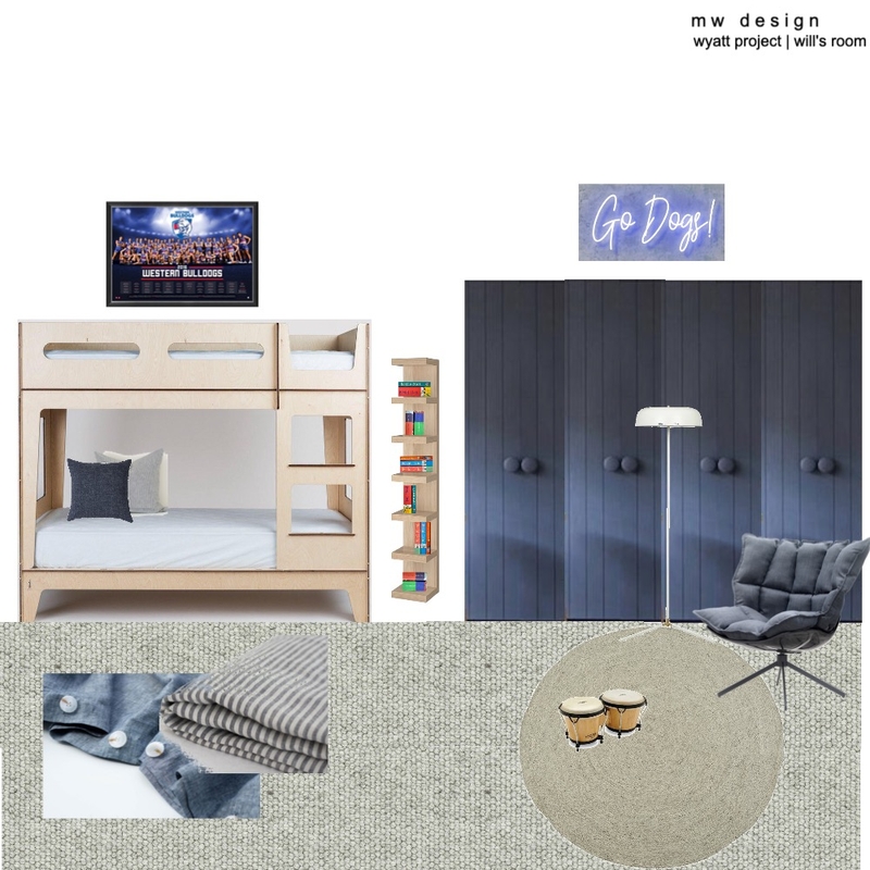 Wyatt Project | Will's Bedroom Mood Board by Henry Weir on Style Sourcebook