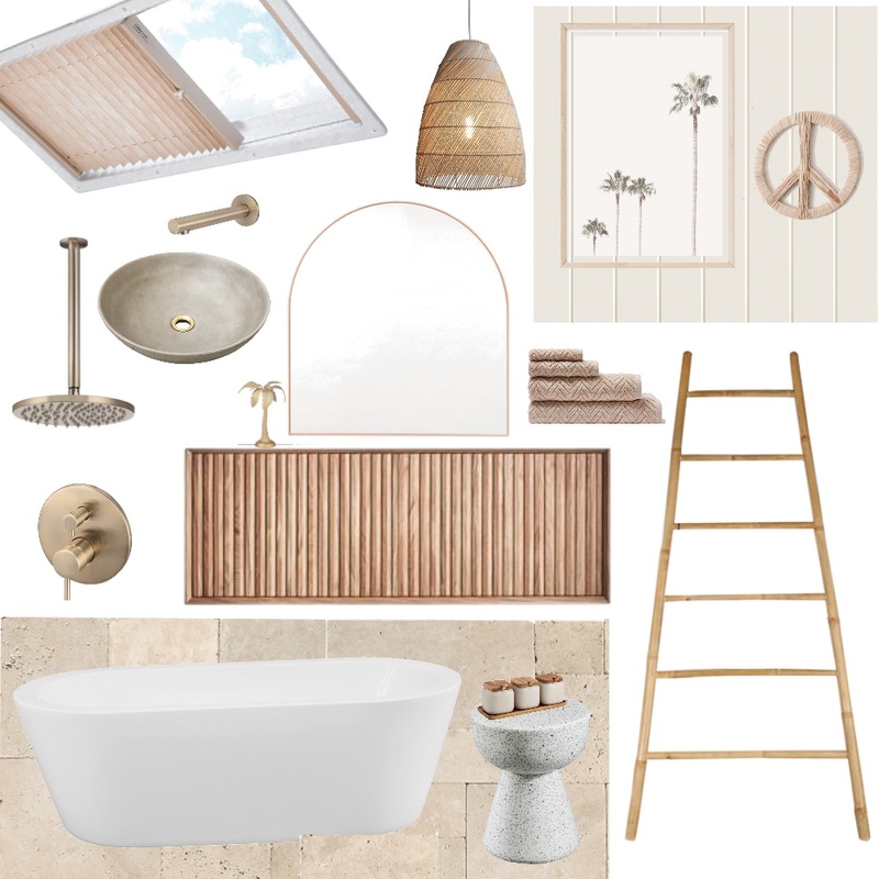 neutral bathroom Mood Board by thepalmeffect on Style Sourcebook