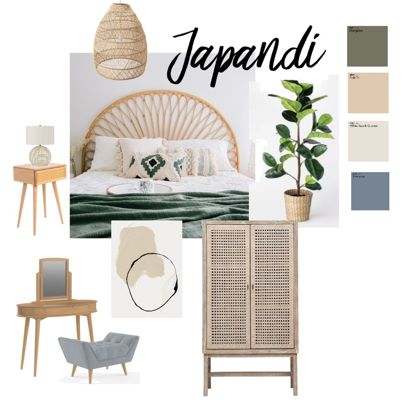 Japandi bedroom Mood Board by camdickson114 on Style Sourcebook