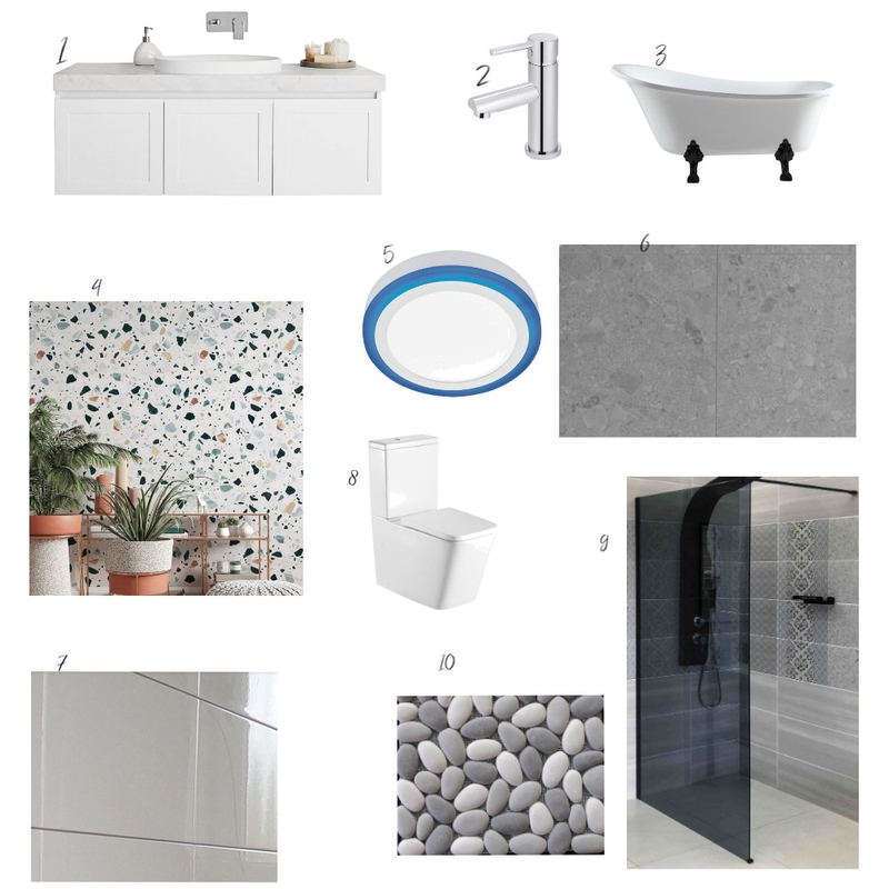 Bathroom Sample Board Mood Board by david ndishe on Style Sourcebook