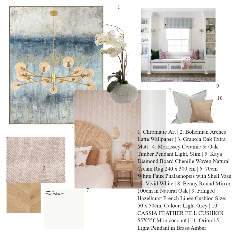 pink bedroom Mood Board by thungon on Style Sourcebook