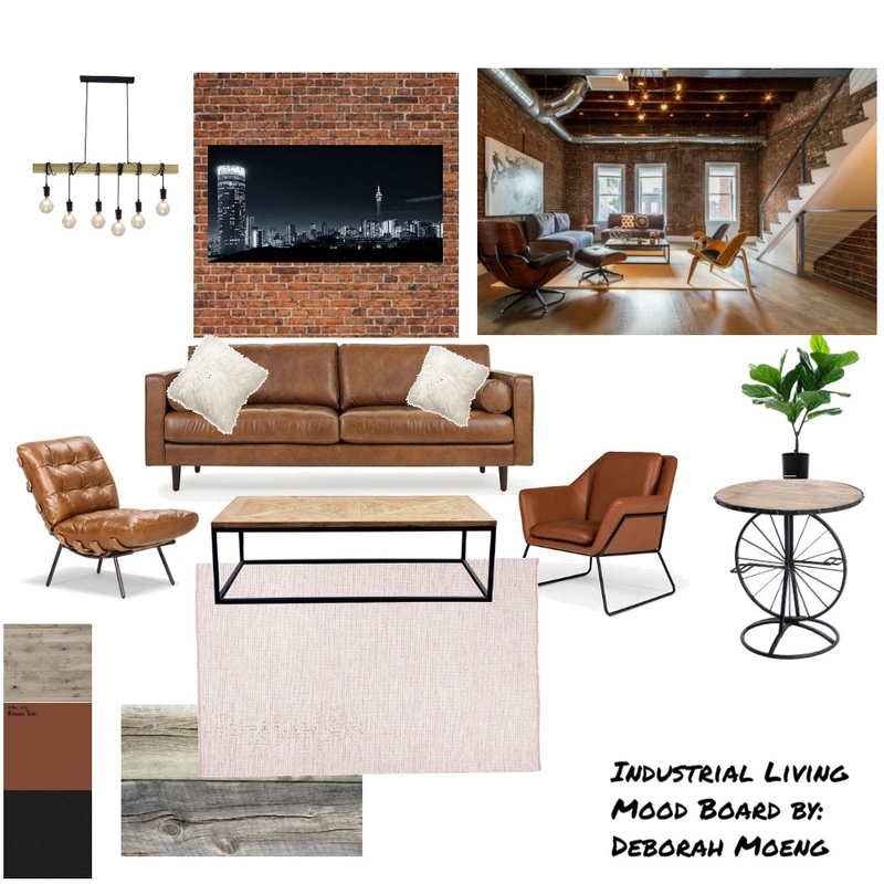 Industrial Living Mood Board by DeborahM on Style Sourcebook