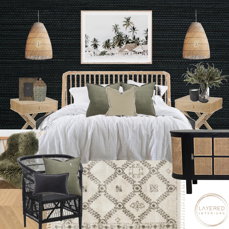 Textured Sage Bedroom Mood Board by Layered Interiors on Style Sourcebook