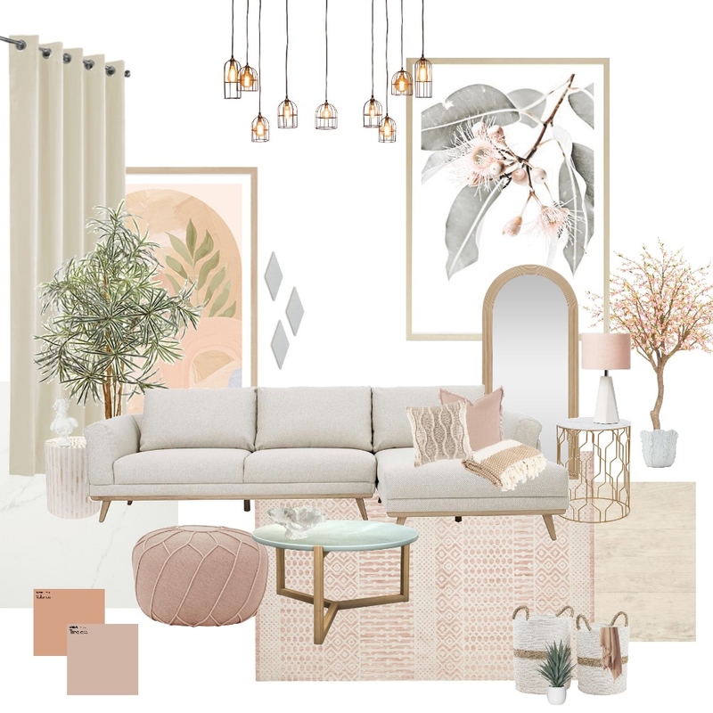 Peach & Pink Mood Board by Studio Gab on Style Sourcebook