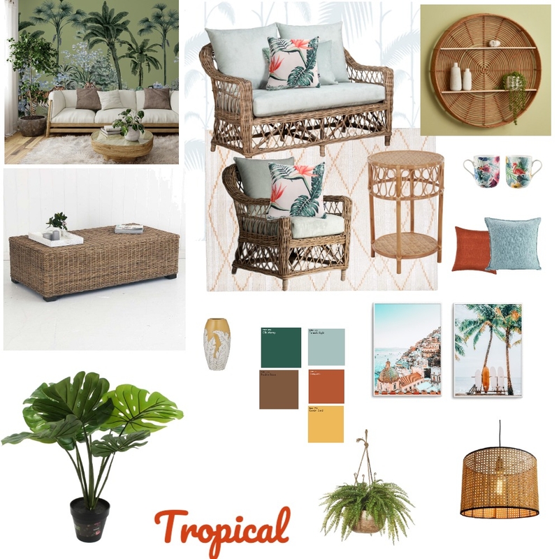 Tropical Mood Board by kusum on Style Sourcebook