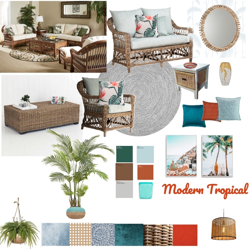 Tropical modern Mood Board by kusum on Style Sourcebook