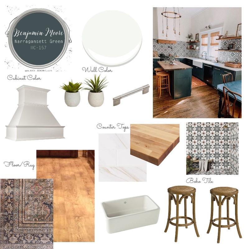 Boho Kitchen Mood Board by robertahildebrand on Style Sourcebook