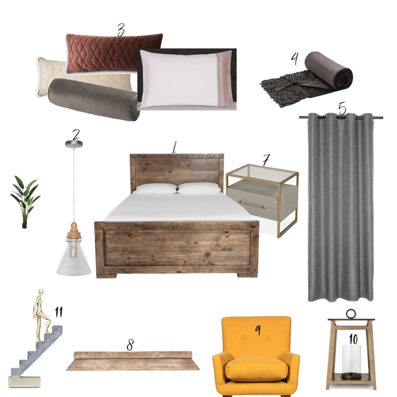 Bedroom sample board Mood Board by david ndishe on Style Sourcebook