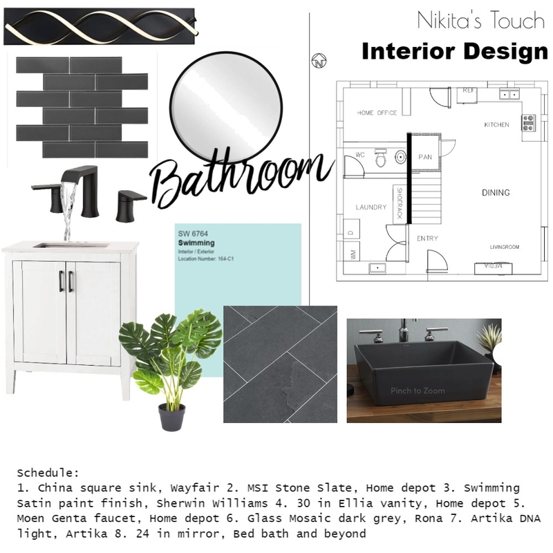 Bathroom module 9 Mood Board by ns100s on Style Sourcebook